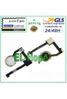 Bouton de accueil plat et flexible pour Apple iPad Mini 4 A1538 A1550, bouton central blanc