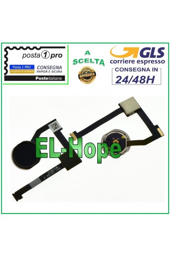 Bouton de accueil plat et flexible pour Apple iPad Mini 4 A1538 A1550, bouton central noir