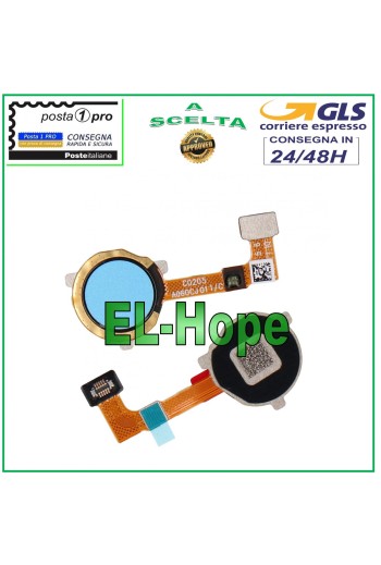 Cle' de empreinte digitale plate OPPO Realme C21Y RMX3261 RMX3263 Bleu