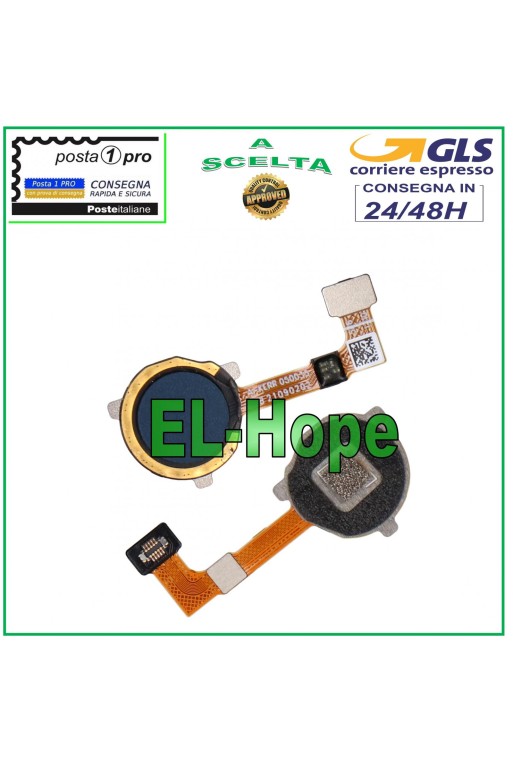 Cle' de empreinte digitale plate Oppo Realme C21Y RMX3261 RMX3263 noire