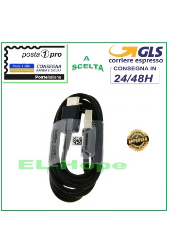 Câble de données et de charge type C pour Samsung, noir, 1,20 m