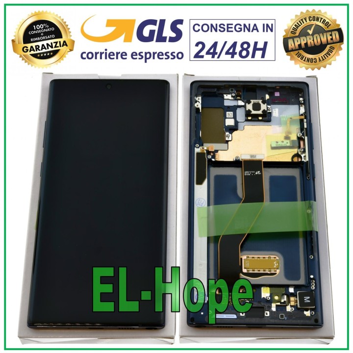 Écran de origine Samsung Note 10 Plus SM-N976 F tactile noir GH82-20900A