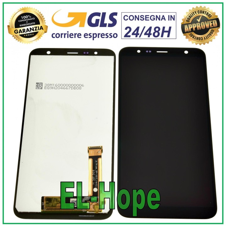Écran LCD tactile noir pour Samsung Galaxy J6+ Plus 2018 SM-J610 FN