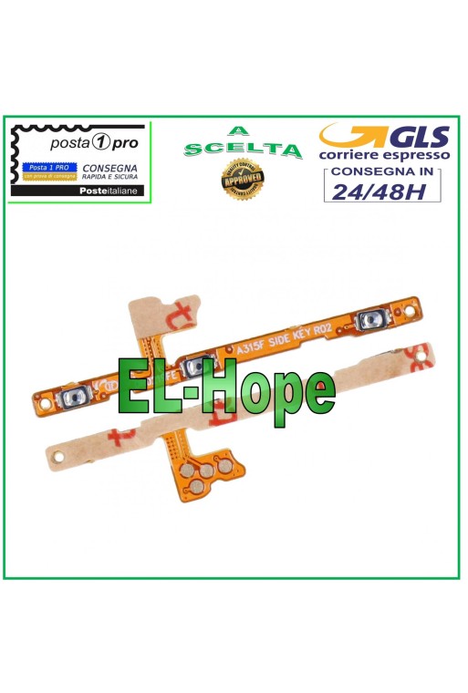 TOUCHES LATÉRALES PLATES VOLUME TOUCHE MARCHE/ARRÊT SAMSUNG GALAXY A31 SM A315