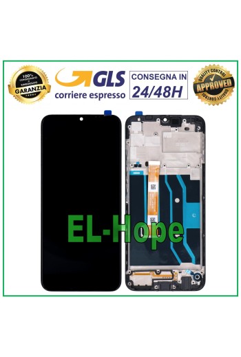 Écran LCD + châssis pour Oppo Realme Narzo 30A RMX3171, e'cran tactile en verre noir