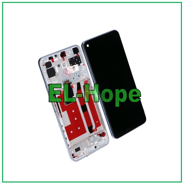 Cadre de affichage e'cran tactile pour Huawei Nova 7 SE CDY-AN00 e'cran en verre argent