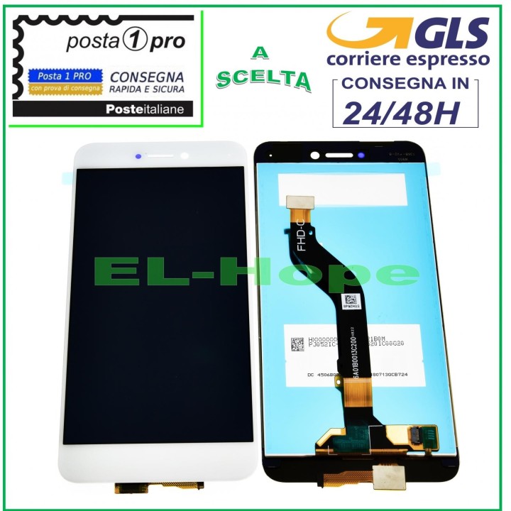 Écran LCD tactile en verre blanc pour Huawei Honor 8 Lite PRA-AL00X