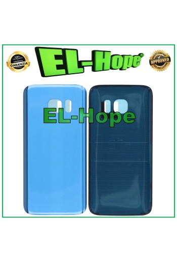 Coque batterie pour Samsung Galaxy S7 SM-G930, coque arrie're en verre bleu