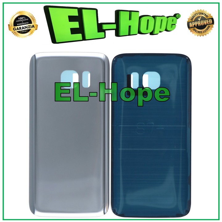 Coque batterie pour Samsung Galaxy S7 SM-G930, coque arrie're en verre argente'e