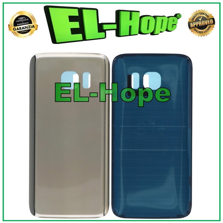 Coque batterie pour Samsung Galaxy S7 SM-G930, coque arrie're en verre dore'