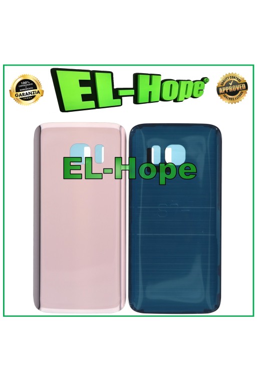 Coque batterie pour Samsung Galaxy S7 SM-G930, coque arrie're en verre rose