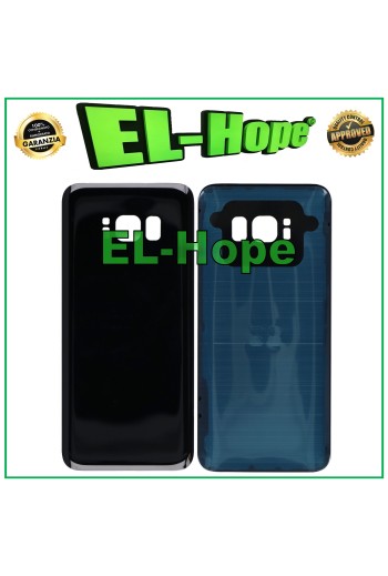 Coque batterie pour Samsung Galaxy S8 SM-G950, coque arrie're en verre noir