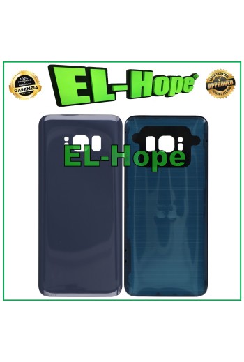 Coque batterie pour Samsung Galaxy S8 SM-G950, coque arrie're en verre gris