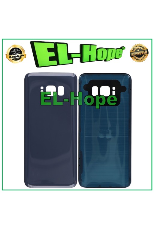 Coque batterie pour Samsung Galaxy S8 SM-G950, coque arrie're en verre gris