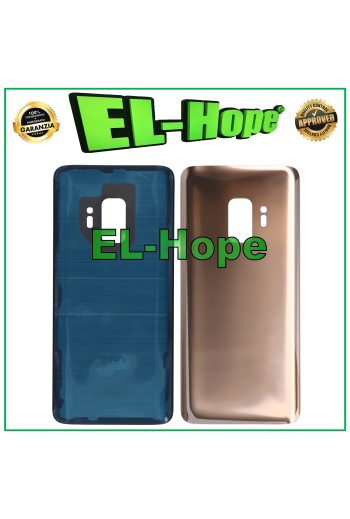 Coque batterie pour Samsung Galaxy S9 SM-G960, coque arrie're en verre, couleur or