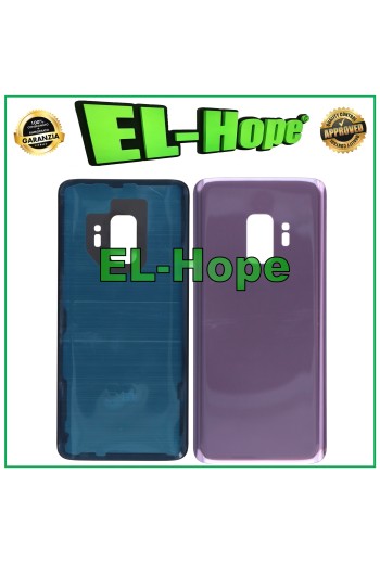 Coque batterie pour Samsung Galaxy S9 SM-G960, coque arrie're en verre violet