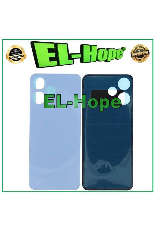 Coque de batterie pour Xiaomi Redmi Note 12R 23076RA4BC, coque arrie're bleue