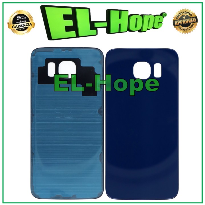 Coque batterie pour Samsung Galaxy S6 SM-G920, coque arrie're bleue et noire