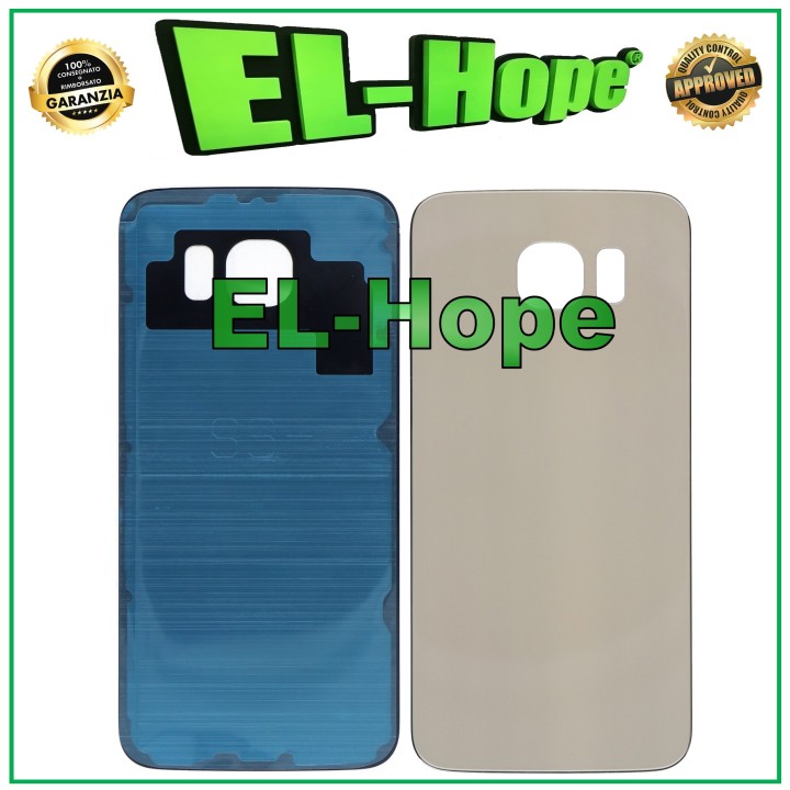 Coque batterie pour Samsung Galaxy S6 SM-G920, coque arrie're dore'e