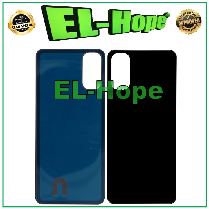 Cache batterie pour Oppo Reno 4 CPH2113 CPH2091 Coque arrie're Vitre arrie're Noir