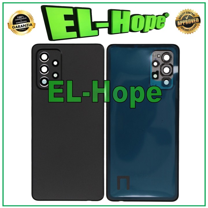COUVERCLE DE BATTERIE POUR SAMSUNG GALAXY A72 SM-A726 COQUE ARRIÈRE EN VERRE NOIR