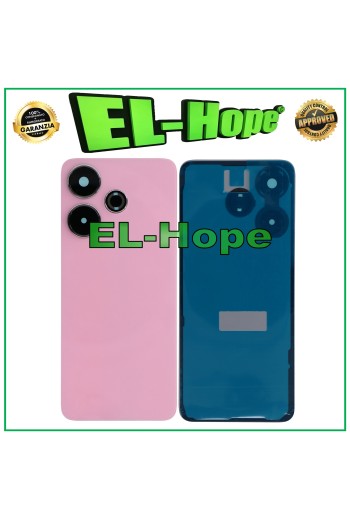COUVERCLE DE BATTERIE POUR XIAOMI REDMI 13 2404ARN45A BOÎTE ARRIÈRE EN VERRE ROSE
