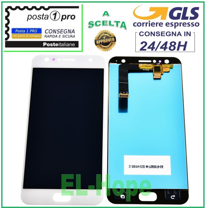 Écran tactile blanc pour Asus ZenFone 4 Selfie LIVE PLUS ZB553KL X00LDA