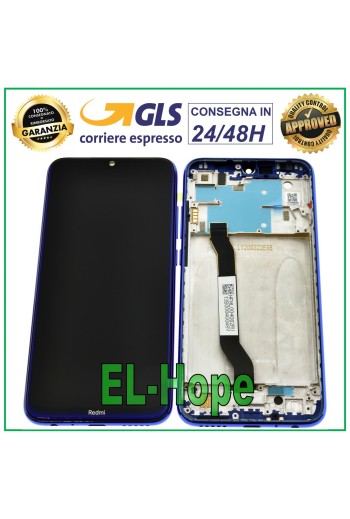 Écran LCD + cadre de origine Xiaomi Redmi Note 8 M1908C3JE Écran tactile bleu