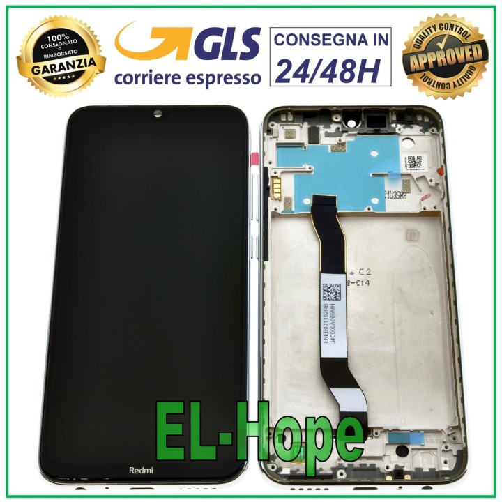 Écran LCD + cadre de origine Xiaomi Redmi Note 8 M1908C3JH Écran tactile blanc