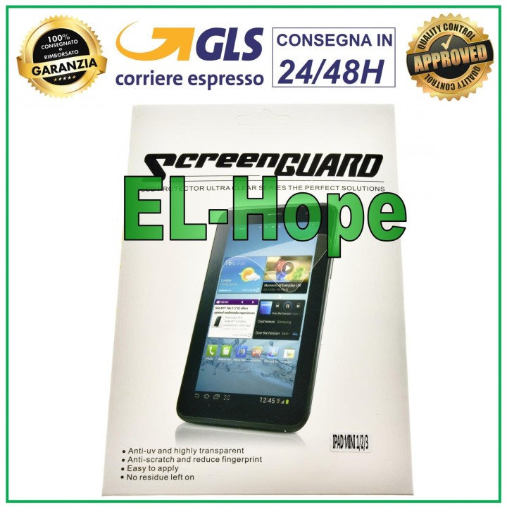 FILM EN VERRE TREMPÉ LCD APPLE IPAD MINI 2 A1489 A1490 A1491 ÉCRAN