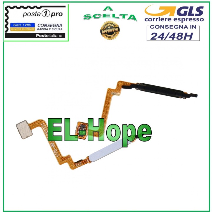 Touche de alimentation plate pour empreinte digitale Xiaomi Redmi 10 21061119AG DG Blanc
