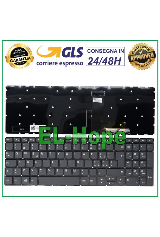Clavier italien pour Lenovo Ideapad 3-15ADA05, 3-15ARE05, 3-15IGL05, 3-17ADA05