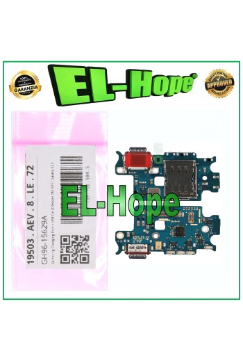 Connecteur de charge de origine pour Samsung Galaxy S23 5G SM-S911, lecteur SIM