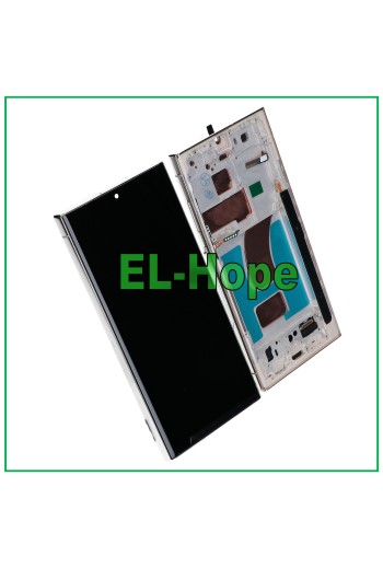 Cadre de e'cran tactile LCD TFT pour Samsung Galaxy S23 Ultra SM-S918 Bleu ciel