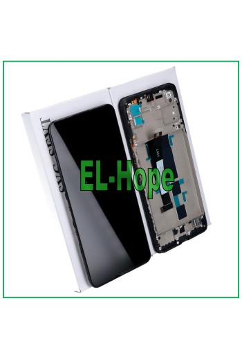 Cadre de e'cran LCD tactile en verre noir pour Xiaomi Redmi Note 10 Pro 5G