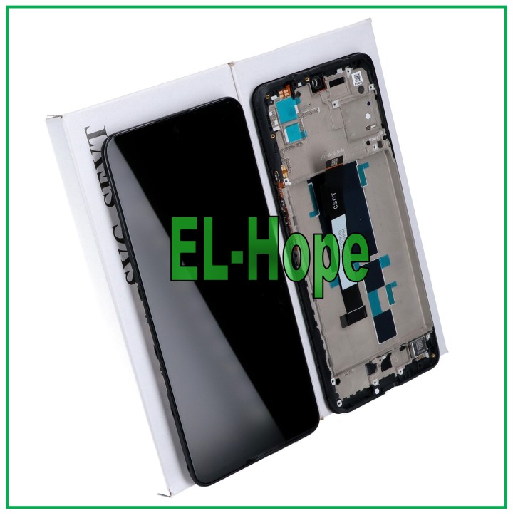 Cadre de e'cran LCD tactile en verre noir pour Xiaomi Redmi Note 10 Pro 5G