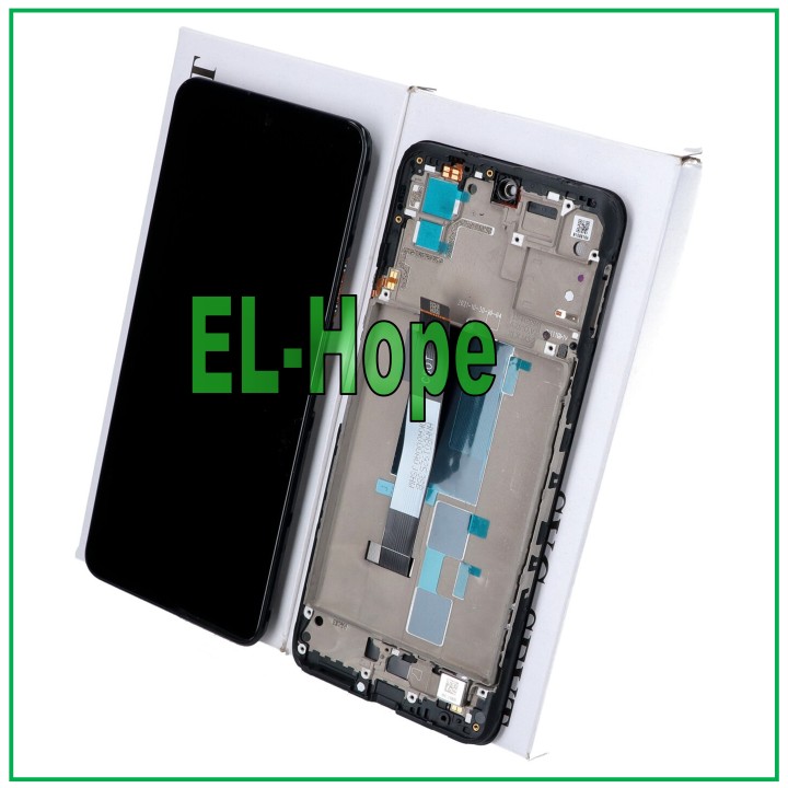 Cadre de e'cran LCD tactile en verre noir pour Xiaomi Redmi Note 10 Pro 5G