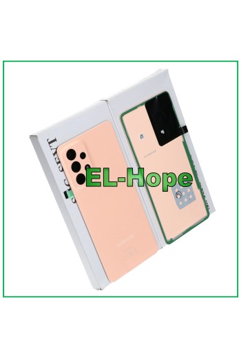 Coque arrie're de batterie orange de origine pour Samsung Galaxy A53 5G SM-A536B