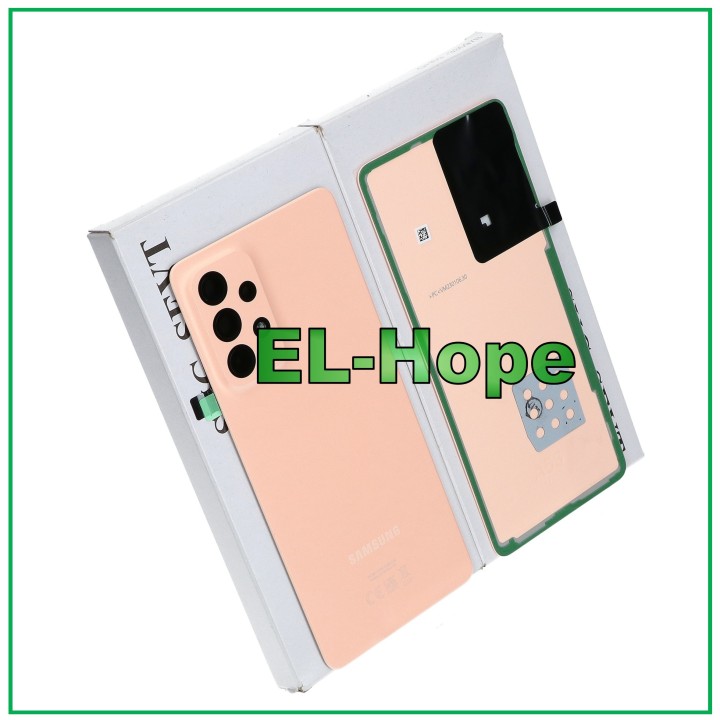 Coque arrie're de batterie orange de origine pour Samsung Galaxy A53 5G SM-A536B