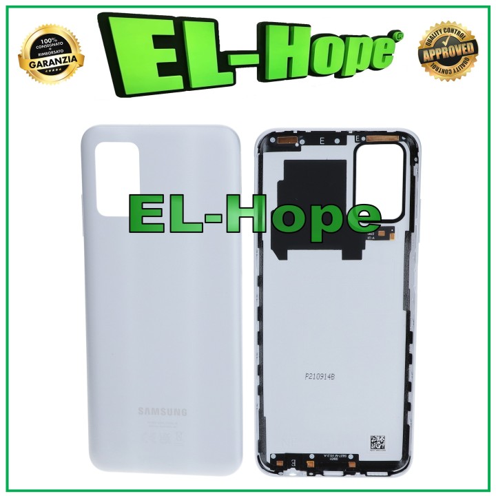 Cache batterie de origine Samsung Galaxy A03S SM-A037F en verre blanc