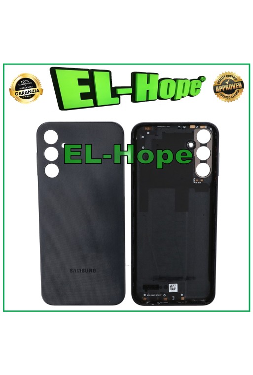 Coque de batterie de origine Samsung Galaxy A14 4G SM-A145F en verre noir