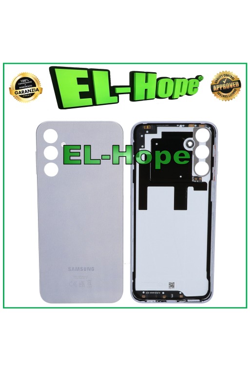 Cache batterie de origine Samsung Galaxy A14 4G SM-A145F en verre argente'