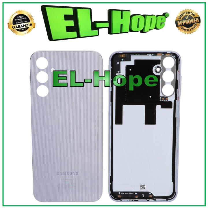 Cache batterie de origine Samsung Galaxy A14 4G SM-A145F en verre argente'