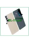 Coque en verre pour Samsung Galaxy S22+ Plus SM-S906, couvercle de batterie de origine, couleur cre'me