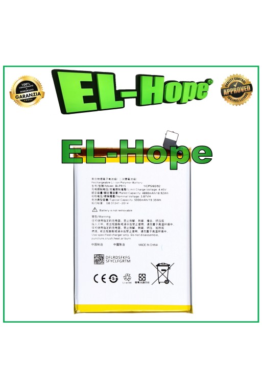Batterie BLP915 pour Oppo A17K 4G CPH2471 5000 mAh, qualite' e'quivalente a' le originale