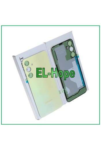 Coque batterie arrie're jaune de origine pour Samsung Galaxy A25 SM-A256