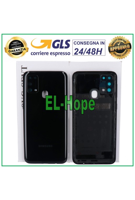 Coque arrie're originale pour Samsung Galaxy M31 SM-M315, coque arrie're avec batterie, noire