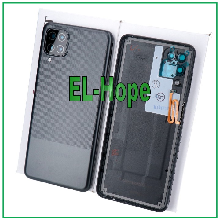 Coque arrie're noire de origine pour Samsung Galaxy A12 SM-A127