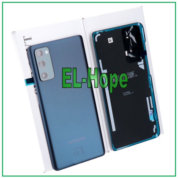 Cache batterie arrie're bleu de origine pour Samsung Galaxy S20 FE 5G SM-G781
