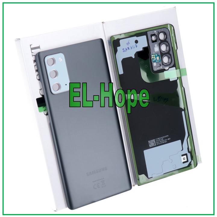 Coque arrie're de batterie de origine grise pour Samsung Galaxy Note 20 SM-N981